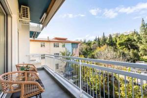Svalir eða verönd á 2br Apt Near Ancient Stadium MK