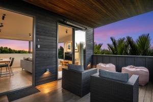 Posezení v ubytování Villas Waiheke