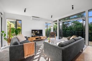 Posezení v ubytování Villas Waiheke