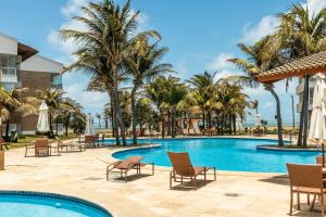Kolam renang di atau dekat dengan Apê na Areia 3Qtos para Famílias Grandes! Pertinho do Beach Park, acesso direto para a praia e Lazer Completo