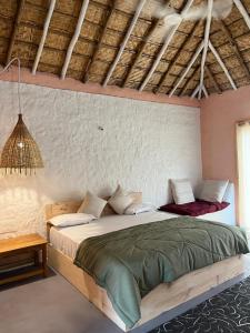 Postel nebo postele na pokoji v ubytování Tropical Hampi + 37 fotografií