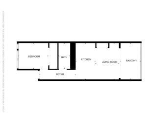 a floor plan of a house at Kuleana Club #510 - Ocean View -1 bedroom & 1 bathroom - 2nd Floor in Kahana