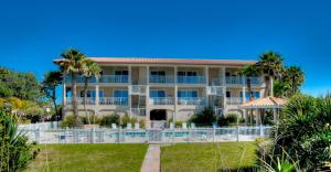 Bygningen som feriehuset ligger i