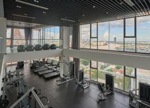 Fitness centrum a/nebo fitness zařízení v ubytování Noden Hotel & Apartment