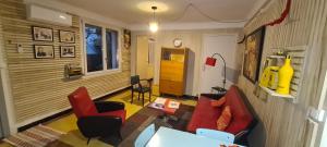 Χώρος καθιστικού στο Vintage in Perpignan