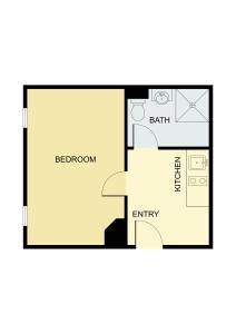 Majutuskoha Stockerau Comfort Studio 1 BR for 2 korruse plaan