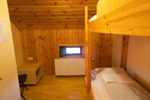 Ένα ή περισσότερα κρεβάτια σε δωμάτιο στο Laugarfell Accommodation & Hot Springs