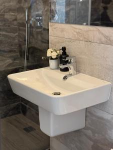 Ένα μπάνιο στο Central Luxury Apartment - Private parking - Self check in - Bujorului Residence +20 φωτογραφίες