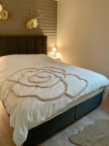 Postel nebo postele na pokoji v ubytování Chalet Sint-Hubertus Du Bois