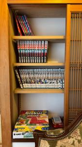 Die Bibliothek in der Villa
