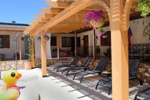 Balkón nebo terasa v ubytování Hacienda Cabreras