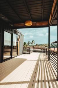 a view from the deck of a house at Wao Beach Venao in Playa Venao