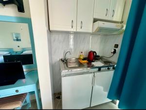 Kuchyň nebo kuchyňský kout v ubytování Tersanas Beach Apartments + 18 fotografií