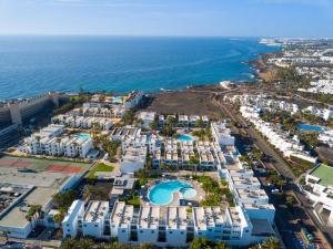 an aerial view of a resort and the ocean at Oasis Lanz Beach Mate in Costa Teguise