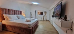 Postel nebo postele na pokoji v ubytování Apartment Elbasan city center 2