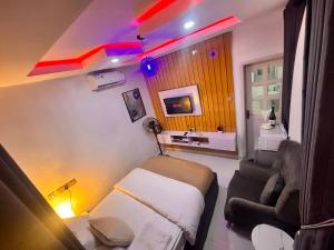 TV a/nebo společenská místnost v ubytování PrimeAxis Hub Apartment + 9 fotografií