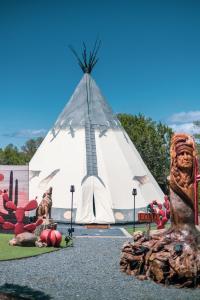 Fotografie z fotogalerie ubytování Lobo Tipi at El Mistico Ranch v destinaci Nogal