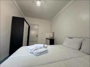 Voodi või voodid majutusasutuse Apartment in martil toas