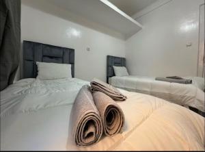 Voodi või voodid majutusasutuse Apartment in martil toas