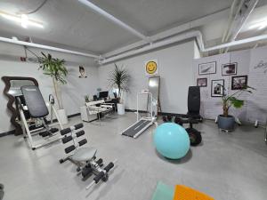 Fitness centrum a/nebo fitness zařízení v ubytování HOTEL THE DESIGNERS LYJ SUITE YEOKSAM