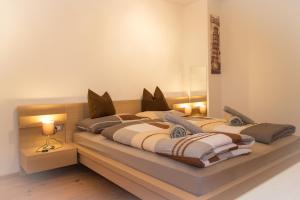 Un pat sau paturi într-o cameră la Partschillerhof