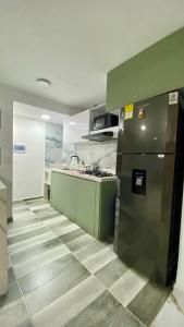 Kuchyň nebo kuchyňský kout v ubytování Apartamento Mirador la Estancia