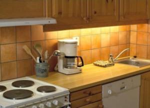 Kuchyň nebo kuchyňský kout v ubytování Fanitullen Apartments