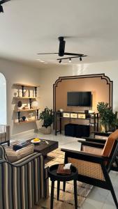 Posezení v ubytování Luxe Upper Crest