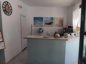 Kuchyňa alebo kuchynka v ubytovaní Studio in AgiaPelagia for 3 pers - Crete