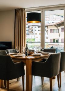 Posezení v ubytování Kühtai Alpensuites