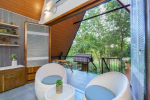 Balkón nebo terasa v ubytování Siyambala Resort - Udawalawa + 19 fotografií