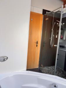 Koupelna v ubytování Penthouse Sonnenplatzl + 37 fotografií