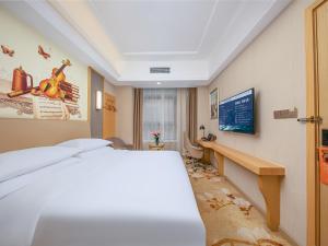 Televiisor ja/või meelelahutuskeskus majutusasutuses Vienna Hotel Xi'an Hancheng Lake Old City