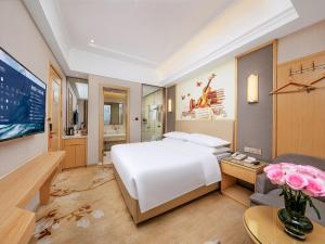 Televiisor ja/või meelelahutuskeskus majutusasutuses Vienna Hotel Xi'an Hancheng Lake Old City