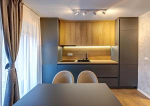 Kuchyň nebo kuchyňský kout v ubytování V APARTMENT 1 Futog + 6 fotografií
