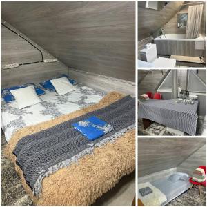 a room with a bed and a mattressituresitures at Hotels near me in Chişinău