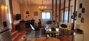 Kuchyň nebo kuchyňský kout v ubytování Ιξός Home