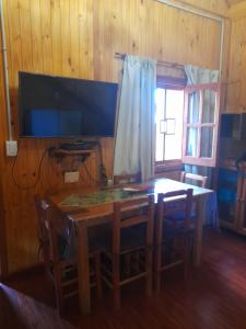 Μια τηλεόραση ή/και κέντρο ψυχαγωγίας στο Cabaña La Soñada