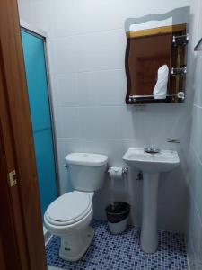 Koupelna v ubytování Hotel Virgen De Fatima
