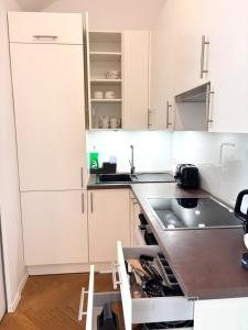 Kuchyň nebo kuchyňský kout v ubytování Simply Five Apartment