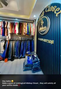 a clothing store with a rack of shirts on display at Untamed developers in Nairobi