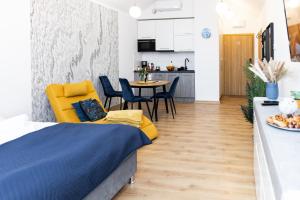 Kuchyň nebo kuchyňský kout v ubytování Apartament z pięknym widokiem na góry