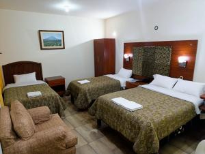 Postel nebo postele na pokoji v ubytování Casona Blanca