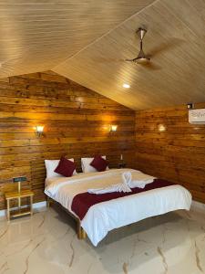 Posteľ alebo postele v izbe v ubytovaní Semedo Seaview Cottages