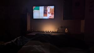 TV a/nebo společenská místnost v ubytování Ubytování Pod Něžnym Obrem