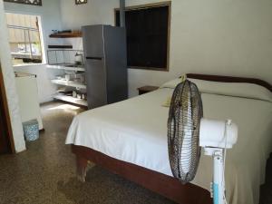 Letto o letti in una camera di Casa Susen