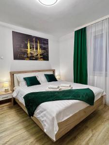 Postel nebo postele na pokoji v ubytování QuickStay - Apartment Straja - Lupeni + 28 fotografií