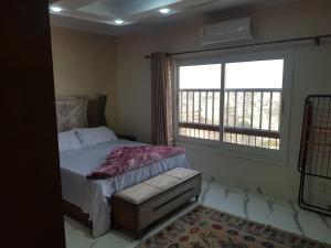 Tempat tidur dalam kamar di Sphinx square, Mohandessin