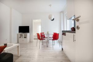 Televízia a/alebo spoločenská miestnosť v ubytovaní Apartment Generacija