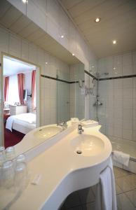 Koupelna v ubytování Hotel Trapp